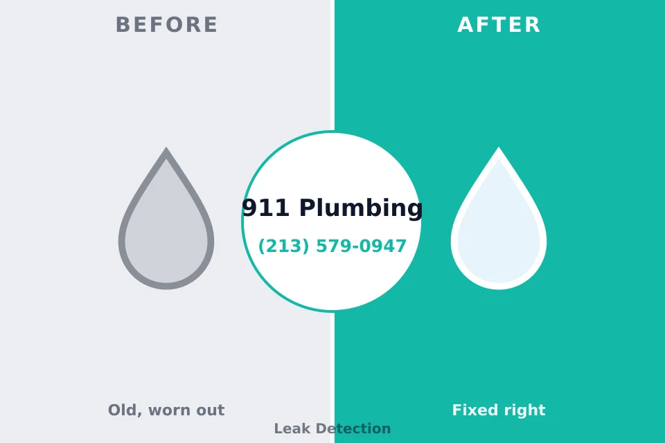 Before and after: plumbing repair Ellensburg, WA